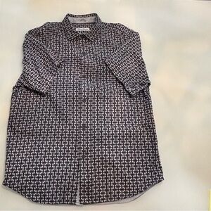 HOT SALE 🔥 Tommy Bahama Black and White Geometric Shirt